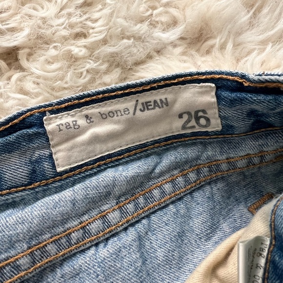 Rag & Bone Distressed Denim Cuffed Hem Short Shorts - Picture 5 of 5